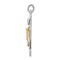 Sterling Silver & Vermeil INRI Crucifix Charm Jewerly 30mm x 16mm